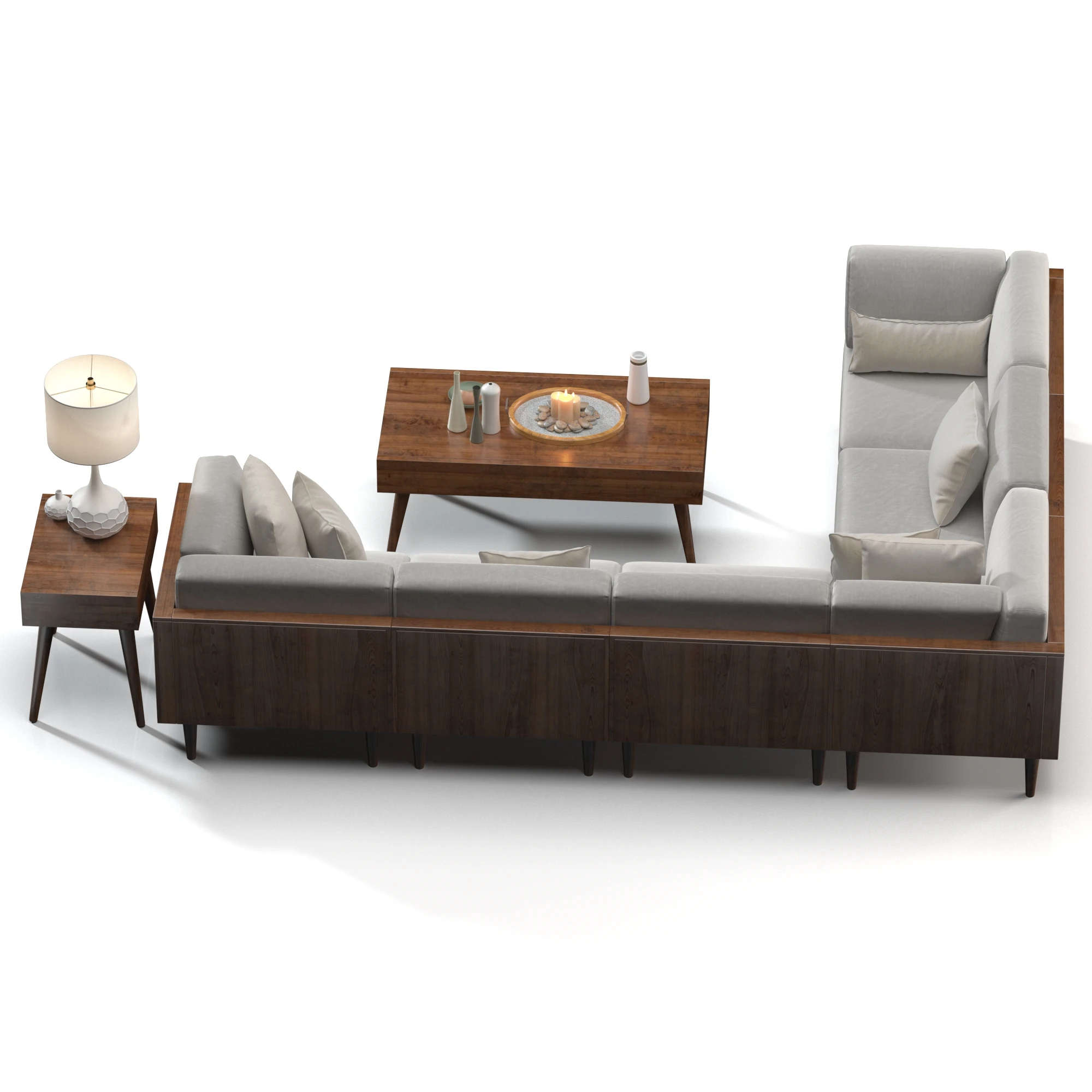 Bellanest Soto Modular Sectional Sofa Set 3D Model_04